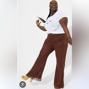 NWT torrid size 2 stretch lace flare pants